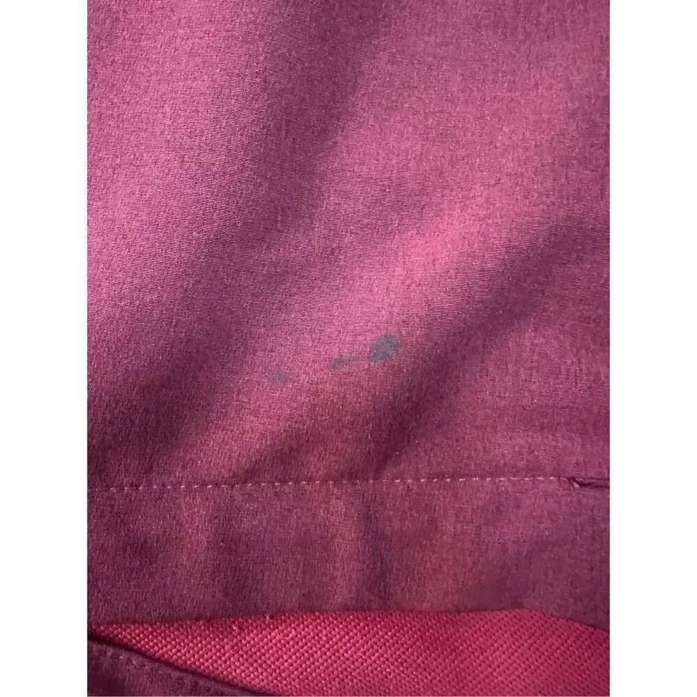 The north face softshell lightweight fast dry rdt zip up maroon burgundy jacket